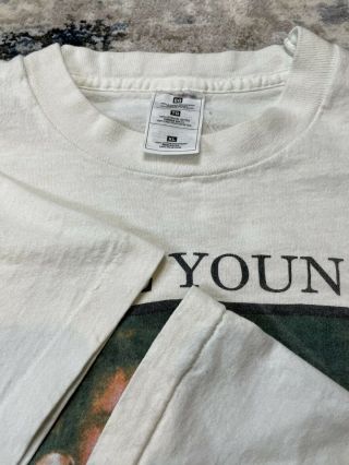 Vintage Rare Neil Young T shirt XL Concert T Shirt 1995 Crazy Horse 3