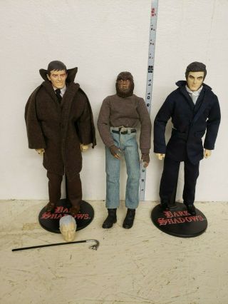 Dark Shadows Barnabas And Quentin Collins 12in Figures 3pc Set