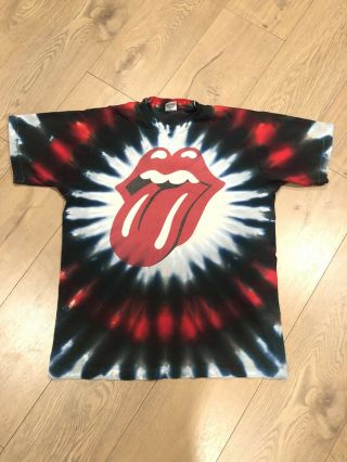 Euc Rolling Stones 1994 Vtg Single Stitch Fruit Of The Loom T Shirt Tye Dye Sz L