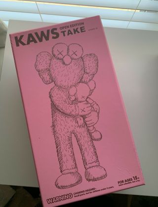 Kaws Take Pink 12 Inch With A box 2