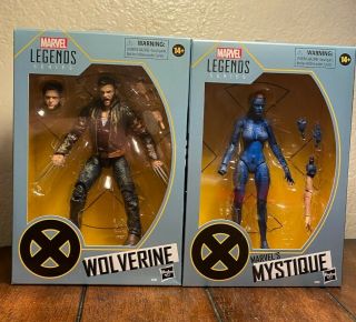 Marvel Legends Wolverine And Mystique X - Men Set Of 2 In Package