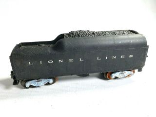 1950s LIONEL ELECTRIC TRAINS Vintage O Scale 2046W WHISTLING TENDER Freight Car 3