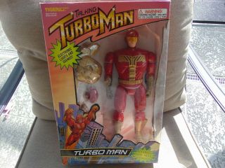 Talking Turboman Tiger Toys 13.  5 " Deluxe Edition