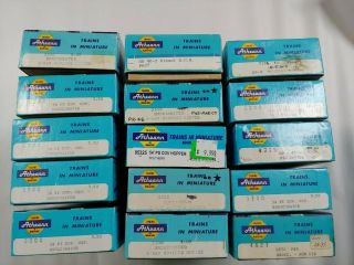 Set Of 15 Athearn Empty Blue Boxes 10 3/4 X 4