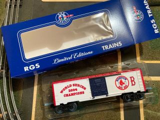 Limited Edition O - Gauge Model Train Red Sox World Series 2004 Champions Boxcar