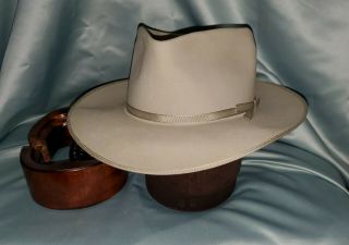 Vintage Stetson Silverbelly 4x Beaver Open Road Fedora Size 7 3/8