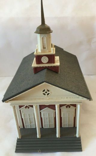 Vintage Ho Scale Assembled 4 Column Church House Of Worship Train Building