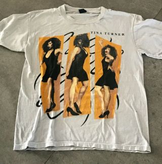 Vintage Tina Turner 1990 Foreign Affair World Tour Concert T - Shirt