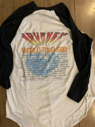 Vintage Journey Concert T - Shirt - 1983 World Tour (Size L) 2