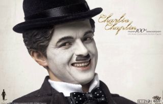 Charlie Chaplin Tramp 100th Anniversary 1/6 Scale Figure Zcwo