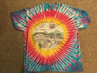 Grateful Dead,  Furthur Fest,  The Other Ones Vintage 1998 Tour Tie Dye T - shirt XL 2