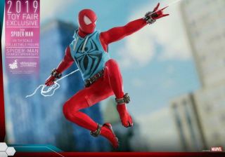 Hot Toys 1/6 VGM34 Marvel ' s Spider - Man Scarlet Spider Suit Figure Collectibles 2