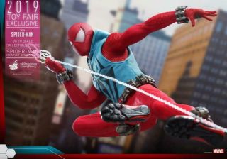 Hot Toys 1/6 VGM34 Marvel ' s Spider - Man Scarlet Spider Suit Figure Collectibles 4