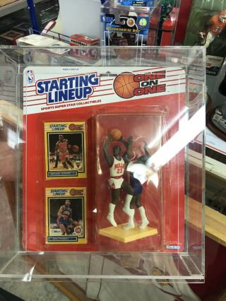 1989 Michael Jordan Vs Isiah Thomas One On One Starting Lineup With Case