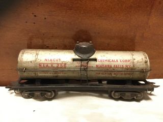 Vintage O Scale Marx Train Post War Niacet 256 Tanker Car