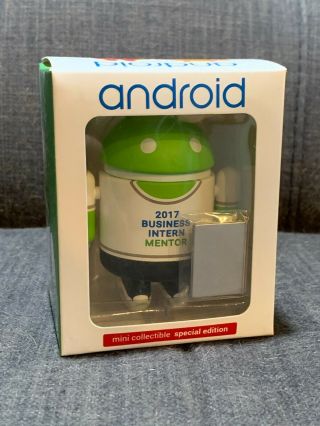 Android Mini Collectible Figure - Rare Google Edition Ge - " 2017 Business Intern "