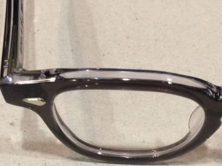 Vintage Tart Optical Arnel Eyeglasses Grey Smoke 5 1/2 Italy 3
