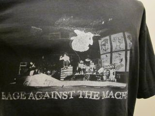 Vtg Rage Against The Machine Promo T Shirt 1990 
