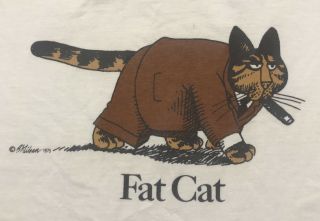 Vtg 1975 B Kliban Fat Cat T Shirt Hawaii Rare Crazy Shirt 70s S