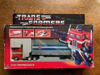 Optimus Prime G1 Nearly Complete With Box (1984)