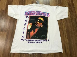 Xl - Vtg 1995 R.  Kelly Aaliyah Coolio 90s Single Stitch Rap Tee T - Shirt Usa