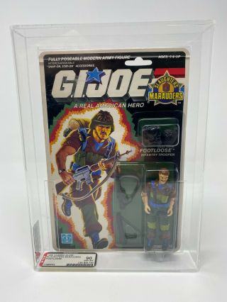Afa 90 G.  I.  Joe Footloose 1989 Hasbro Rare Slaughters Marauders High G Htf