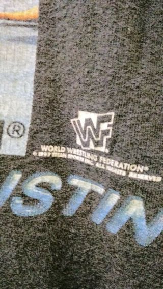 Rare Vintage 90 ' s 1997 WWF Stone Cold Steve Austin T - Shirt/Big Logo/WWF/WWE/WCW 3