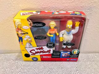 Playmates The Simpsons Wos Interactive Playset - Mobile Home With Lurleen Mib