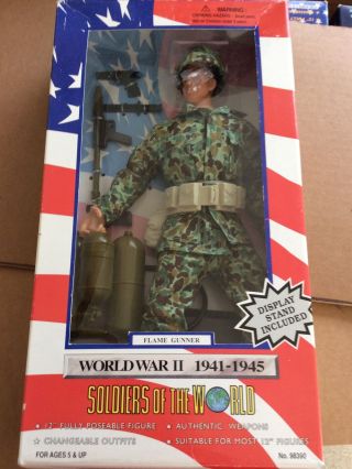 1998 Soldiers Of The World Wwii Flame Gunner Action Figure World War Ll Inbox