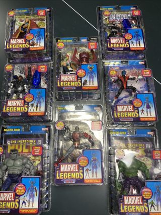 Christmas Marvel Legends Toybiz Baf Galactus Series Complete Set W/ Variants 8