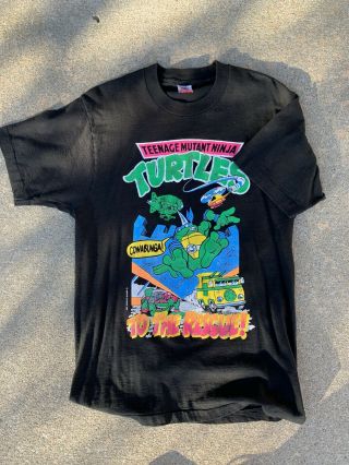 1990 Vintage Teenage Mutant Ninja Turtles T Shirt Large Rare Tmnt Vtg 90s Tee