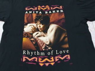 Rare Vintage 90s Anita Baker Rhythm Of Love T Shirt Xl