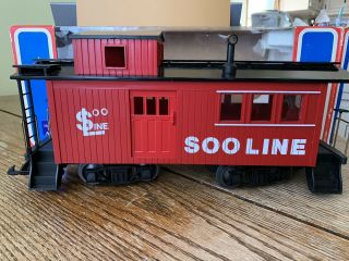 Kalamazoo Toy Train G Scale Soo Line Caboose W/ Box Red