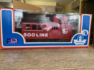 Kalamazoo Toy Train G Scale Soo Line Caboose w/ Box Red 3