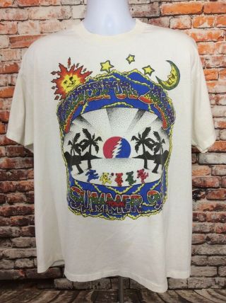 Vintage Grateful Dead Tee Shirt Size Xl Summer Tour 1993 Single Stitched