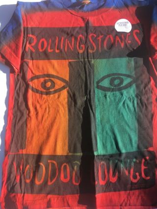 Vintage Rolling Stones Voodoo Lounge 1994 All Over / With Sticker Dye