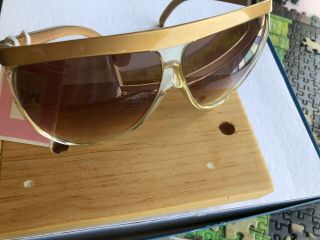 Vintage Courreges Paris Sunglasses Frames Nwt Gold Gradient Lenses 7849 Ac 72