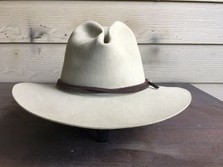 25x Beaver Felt Vintage Antique Old West Cowboy Hat 7 Sass Resistol Fedora 56cm
