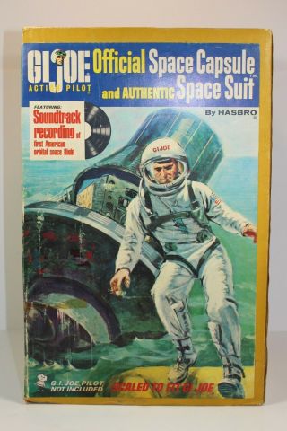 1966 Gi Joe Official Space Capsule & Space Suit Made By Hasbro W/ Box