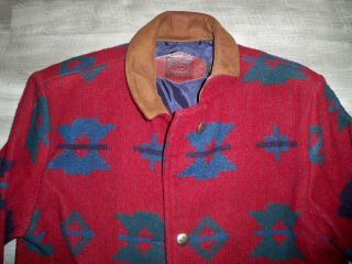 Vintage Woolrich Southwestern Made in USA Wool Women ' s Jacket Coat Size Large LG 2