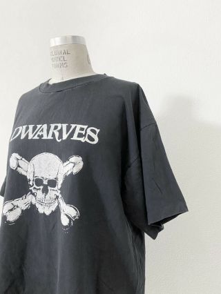 ⭕ 90s Vintage Dwarves T - Shirt : Black Punk Hardcpre Misfits Flag Ramones Nirvana