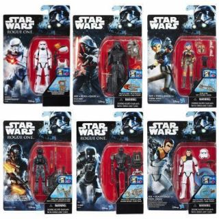 Disney Star Wars 3.  75 " Rogue One Rebels Force Awakens Action Figure Hasbro Toys