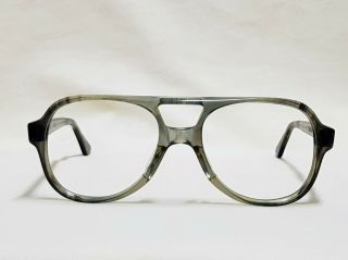 Vtg 60s Mens Aviator Glasses Titmus Z87 Pc4 Hgr Frames Eyeglasses Thick Frame