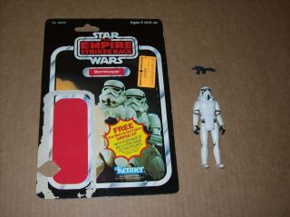 1977 Star Wars Stormtrooper Figure Complete With 41 Back Esb Card Kenner