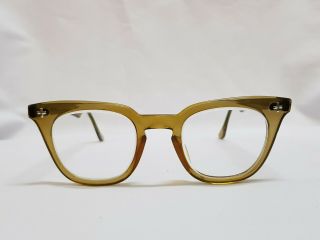 Vtg B&l Safety Glasses Eyeglasses Frames Tart Arnel Style 60s Frame 48 - 24 Size