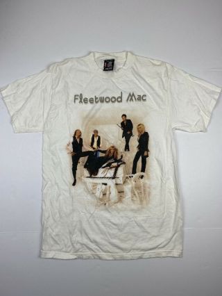 Vtg 1997 Fleetwood Mac The Dance Shirt Sz L White 90’s Rock Band Tees