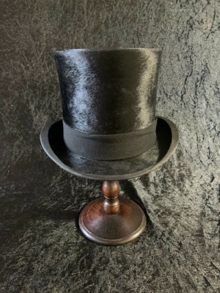 Antique Silk Top Hat Christys London Size 6 7/8