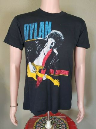Vintage (1986) Bob Dylan Tom Petty True Confession Tour Concert T - Shirt