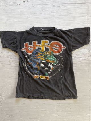 Vintage 1970’s Ufo Band Tour Shirt - Made In Usa - Single Stitch - Small?