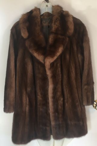 Vintage Women’s Mink Fur Coat By Bullock’s